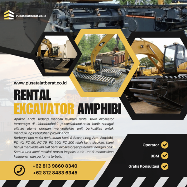 Harga Sewa Excavator Amphibi Swamp Per Jam Mei 2025