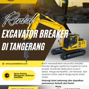 Sewa Excavator Breaker Tangerang Per Jam Januari 2026