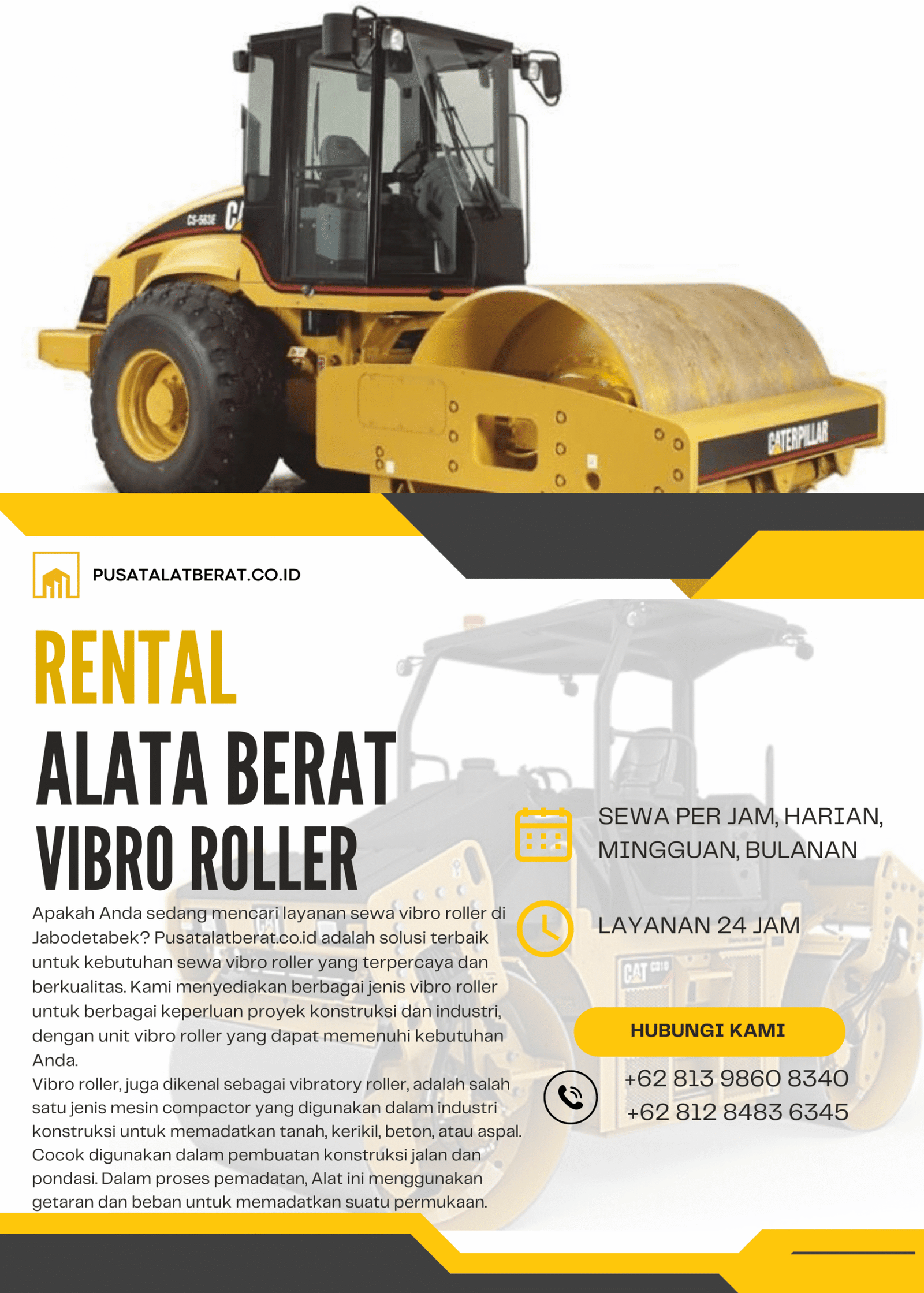 Harga Sewa Vibro Roller Bekasi Murah Februari 2026