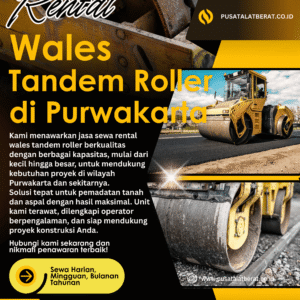 Harga Sewa Wales Tandem Roller Purwakarta Januari 2026