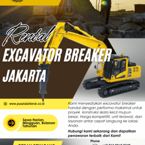 Harga Sewa Excavator Breaker Jakarta Januari 2026