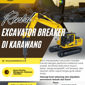 Sewa Excavator Breaker Karawang Per Jam Januari 2026